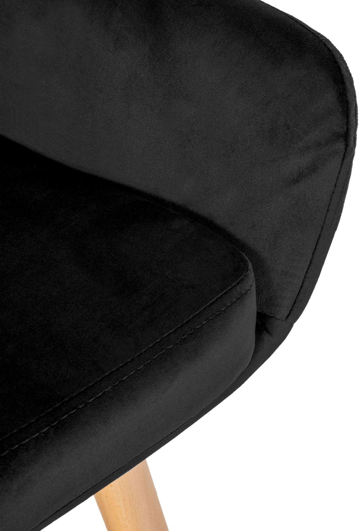 Set van 2 barkrukken Grant Fluweel zwart schwarz