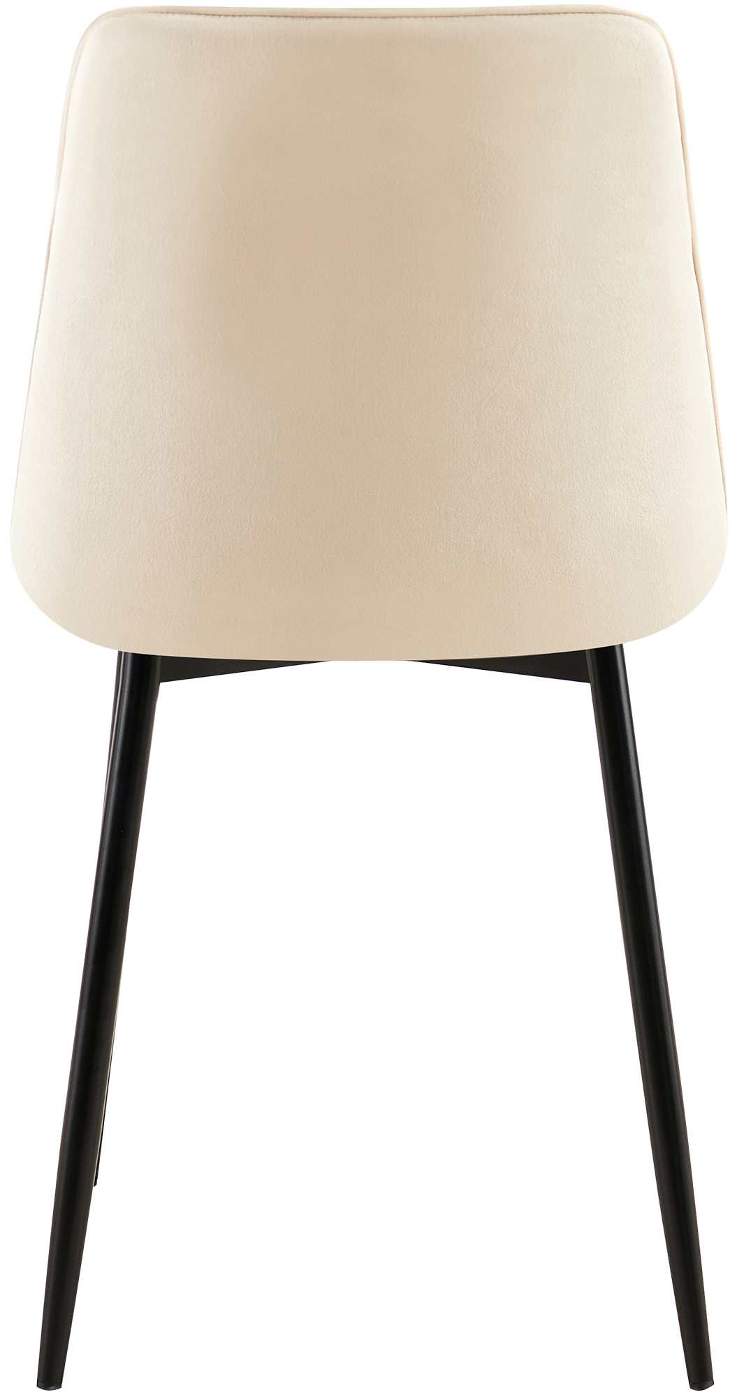 Set van 2 eetkamerstoelen Gifford fluweel creme,Fluweel creme