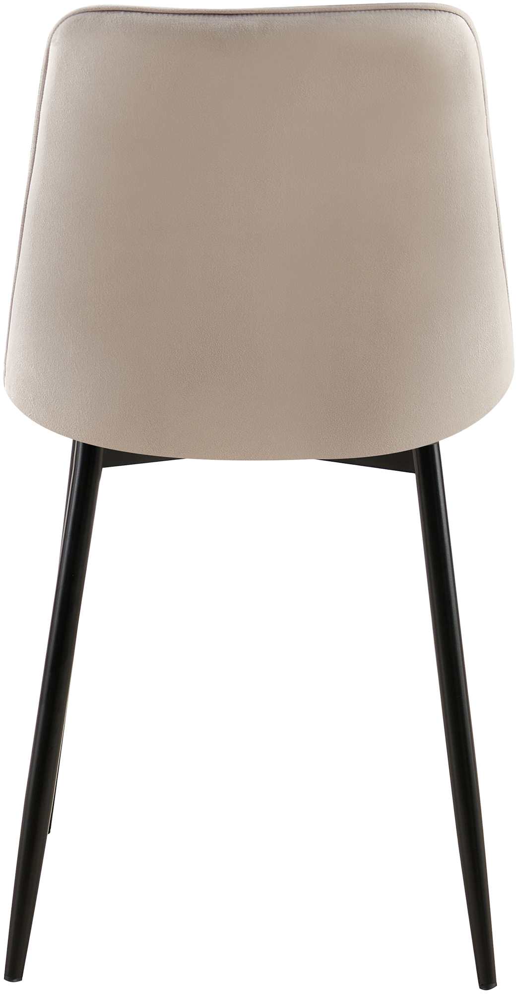 Set van 2 eetkamerstoelen Gifford fluweel grijs,Fluweel grau