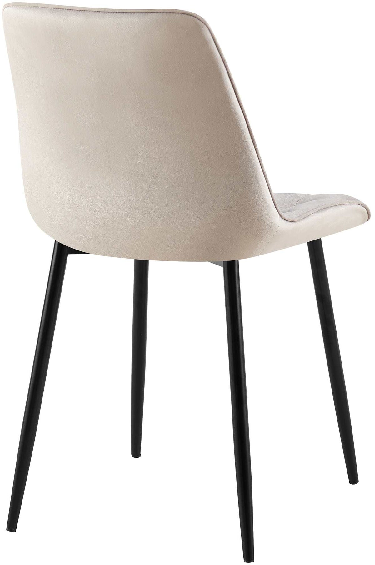 Set van 2 eetkamerstoelen Gifford fluweel grijs,Fluweel grau