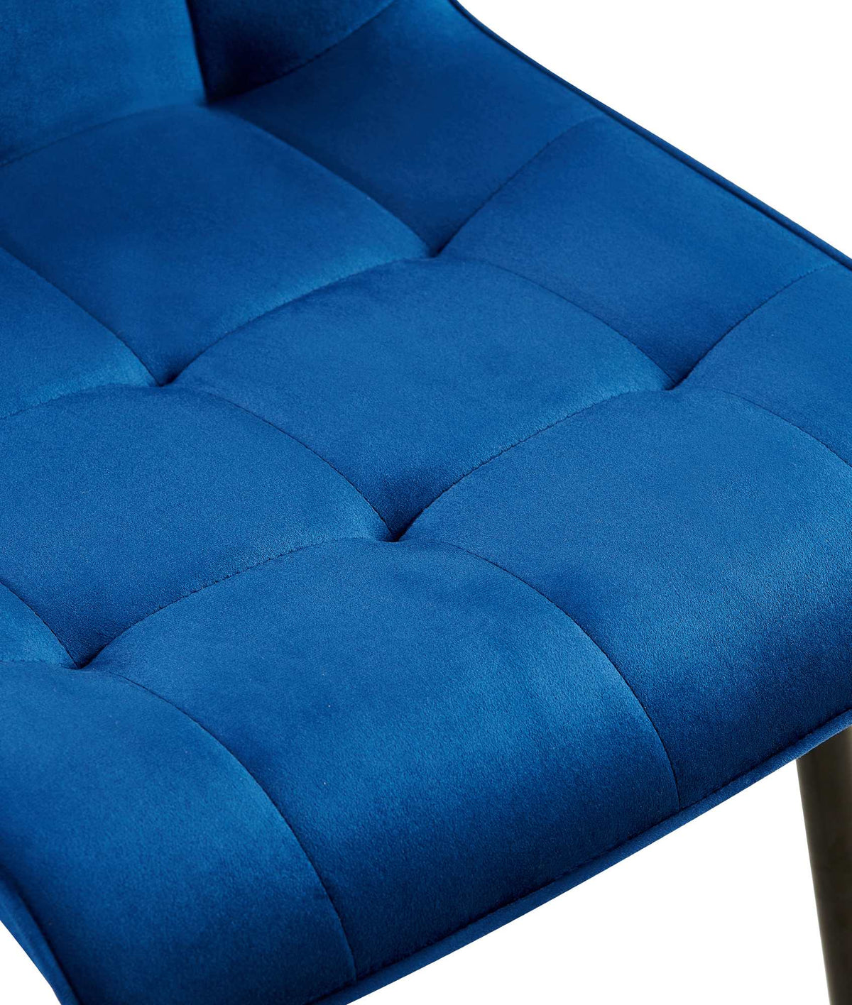 Set van 2 eetkamerstoelen Gifford fluweel donkerblauw,Fluweel dunkelblau