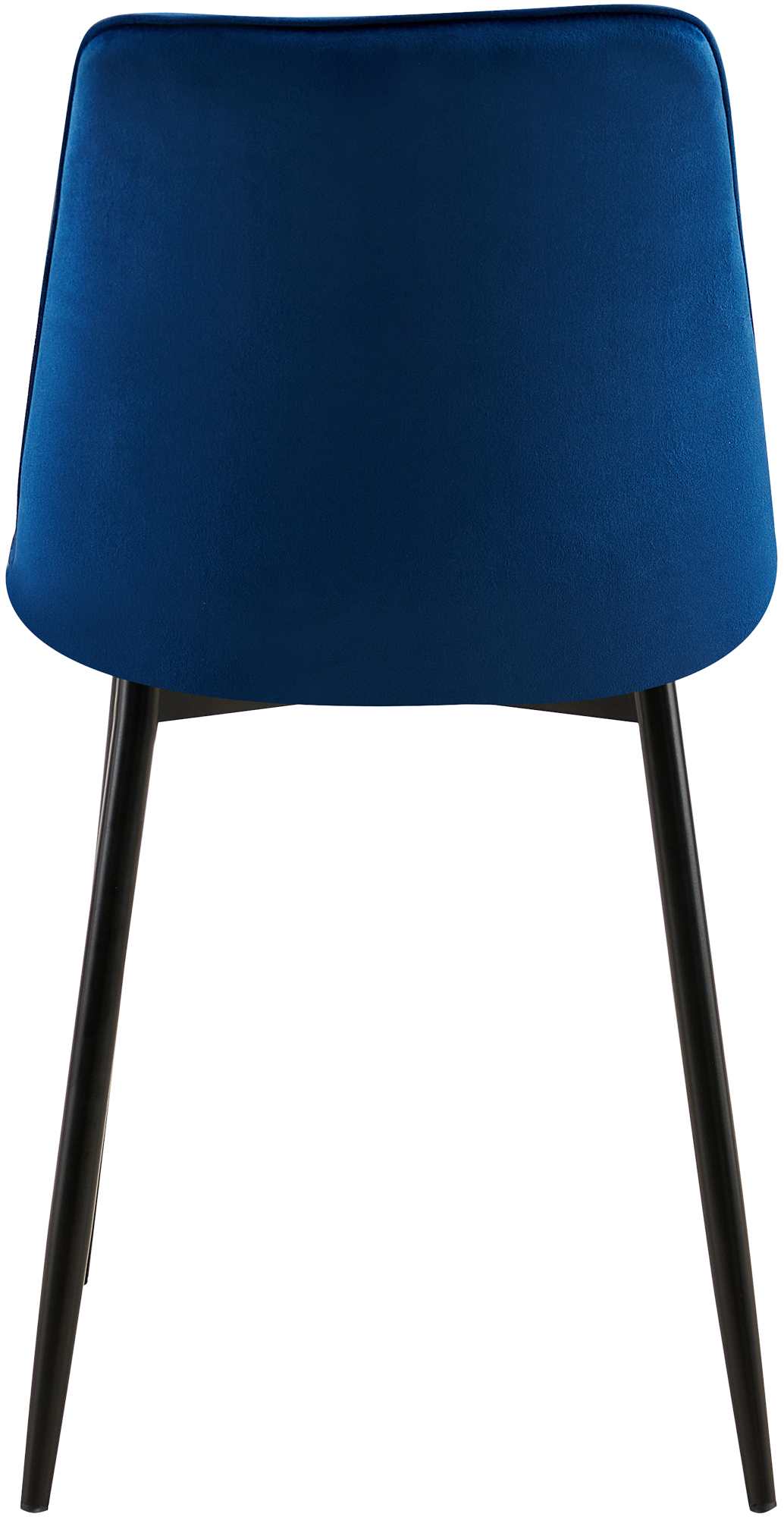 Set van 2 eetkamerstoelen Gifford fluweel donkerblauw,Fluweel dunkelblau