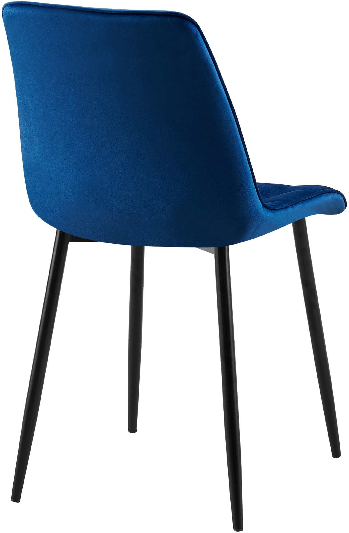Set van 2 eetkamerstoelen Gifford fluweel donkerblauw,Fluweel dunkelblau