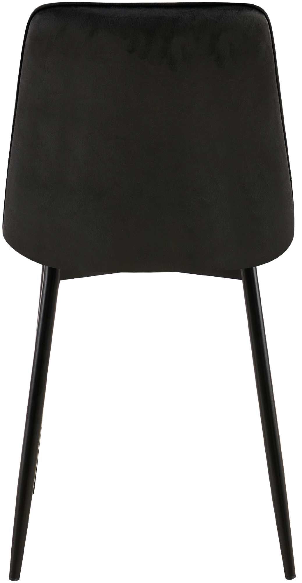 Set van 2 eetkamerstoelen Gifford fluweel zwart,Fluweel schwarz