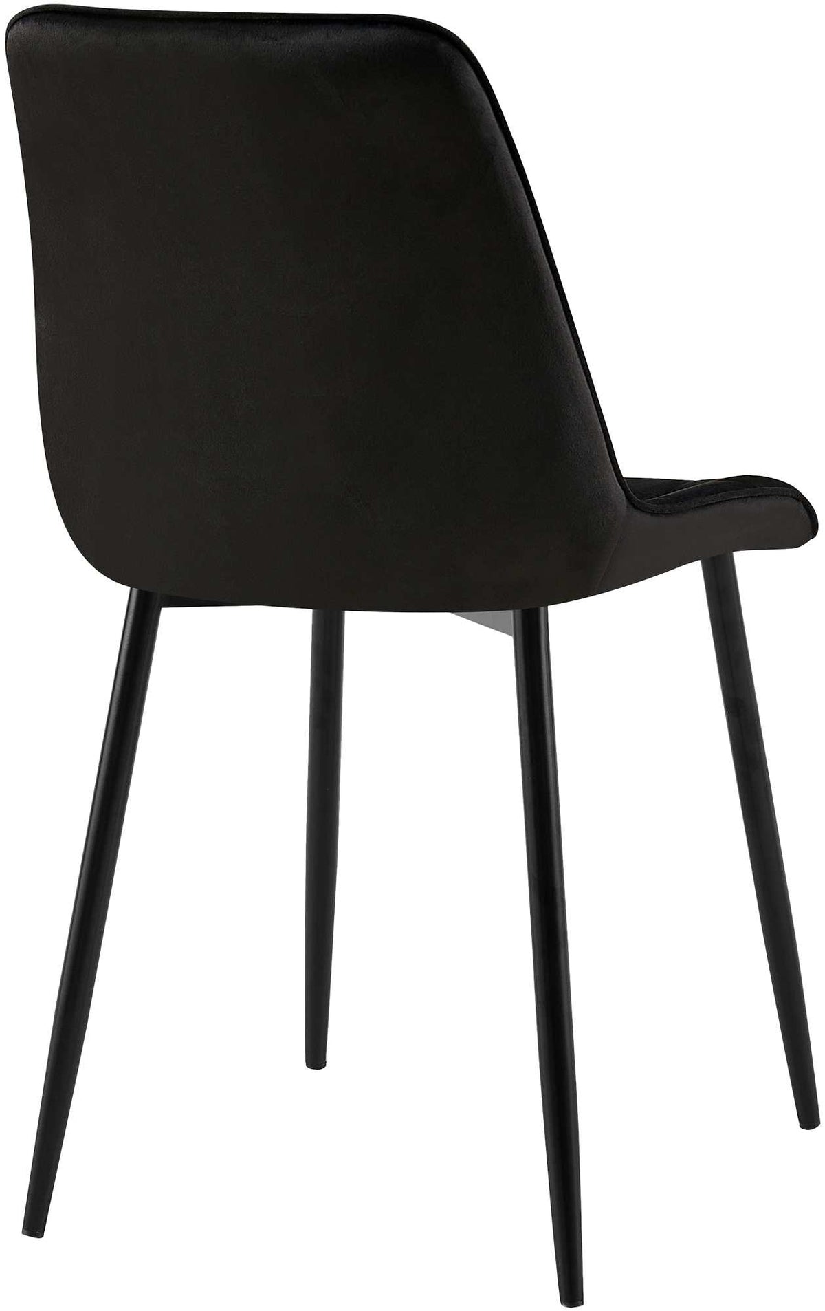 Set van 2 eetkamerstoelen Gifford fluweel zwart,Fluweel schwarz