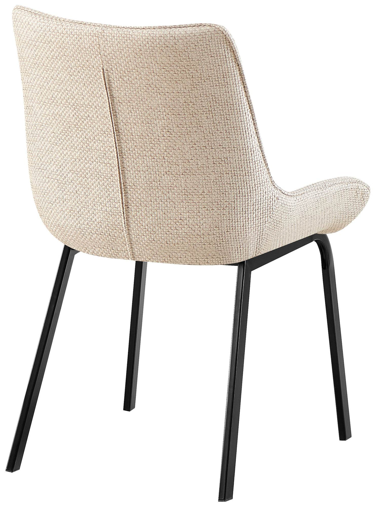 Set van 2 eetkamerstoelen Saranda ivoor,Stof elfenbein