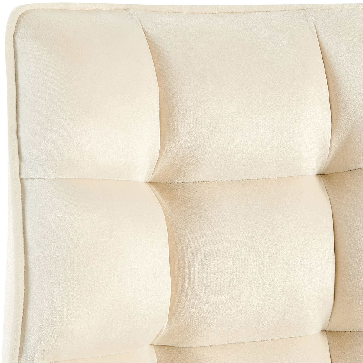 Set van 2 eetkamerstoelen Saranda creme,Fluweel creme