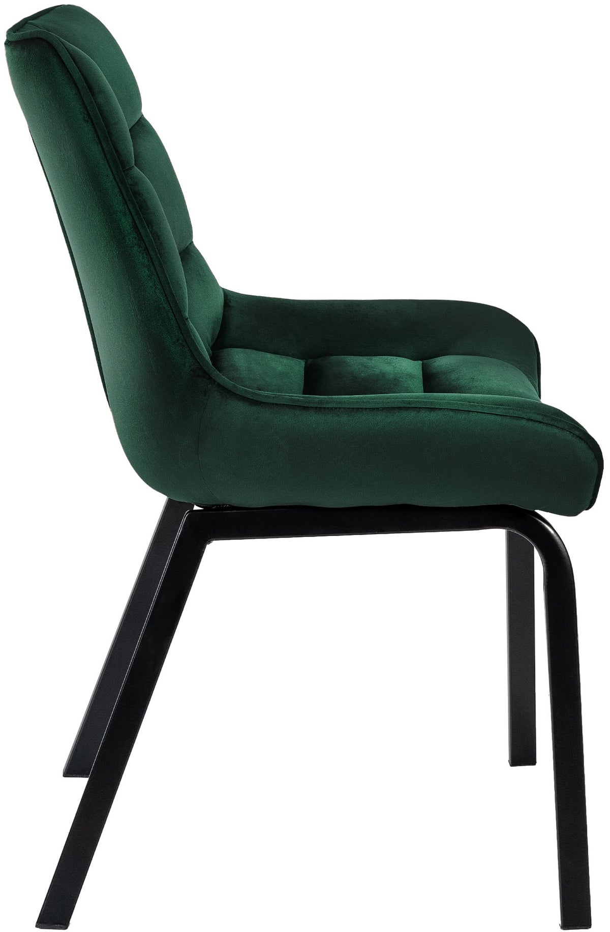 Set van 2 eetkamerstoelen Saranda groen,Fluweel grün