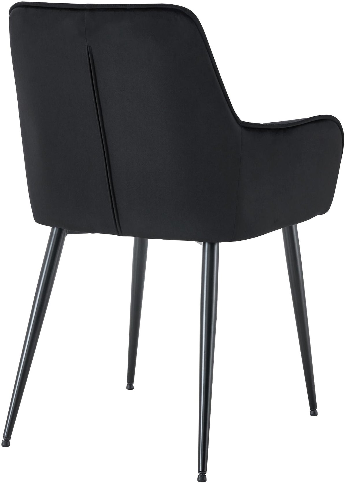 Set van 2 eetkamerstoelen Ferndale fluweel zwart schwarz