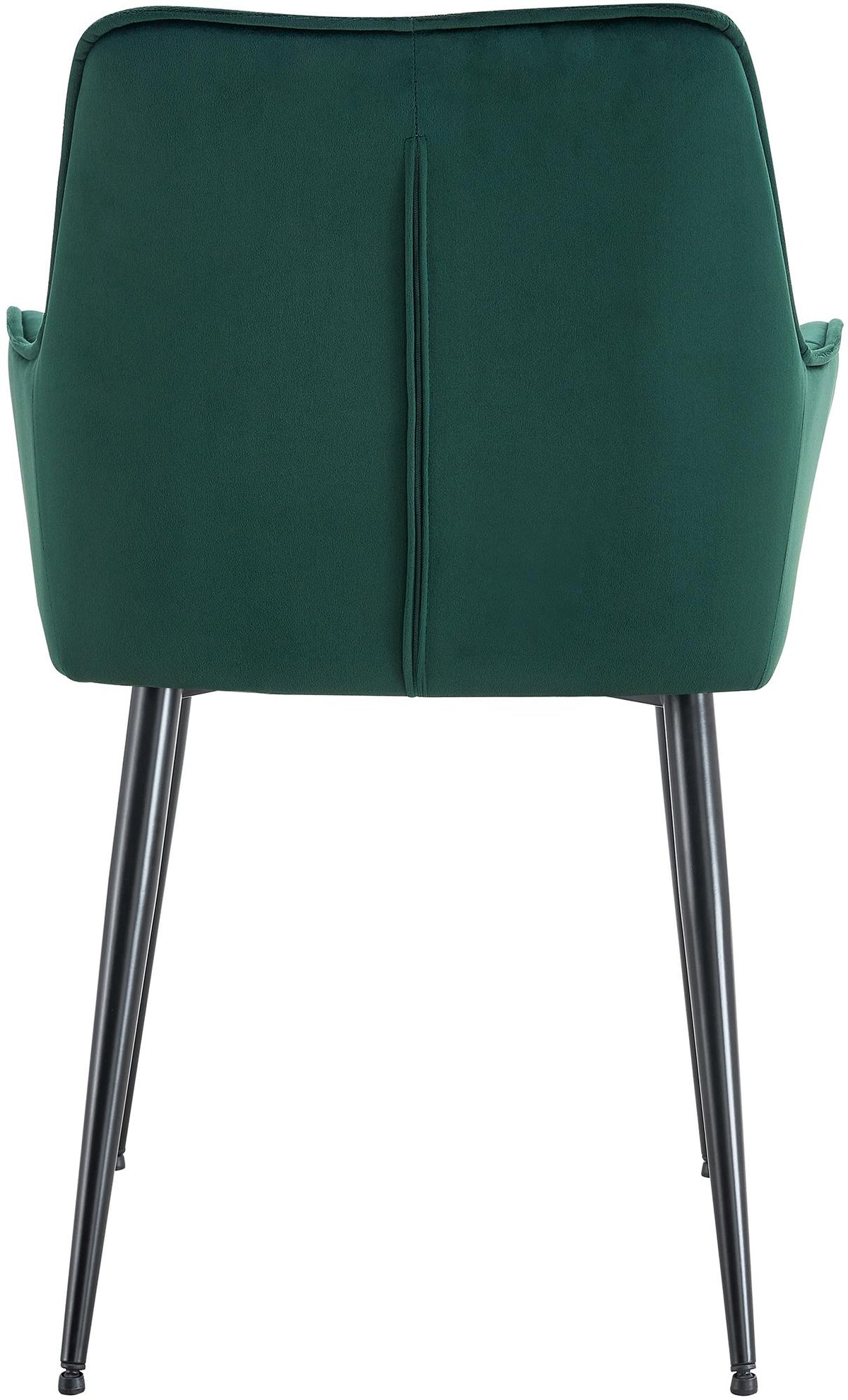 Set van 2 eetkamerstoelen Ferndale fluweel donkergroen dunkelgrün