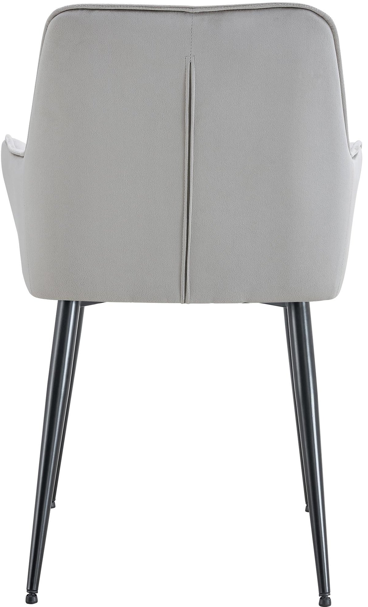Set van 2 eetkamerstoelen Ferndale fluweel licht grijs hellgrau