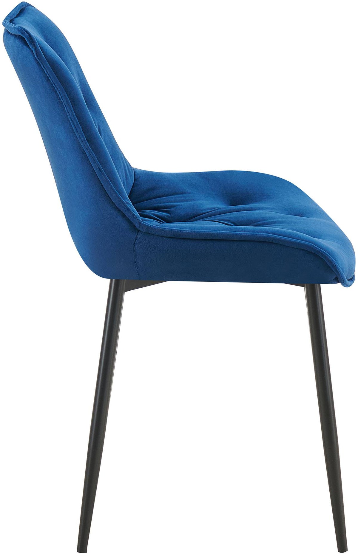 Set van 2 eetkamerstoelen Wallace fluweel blauw blau