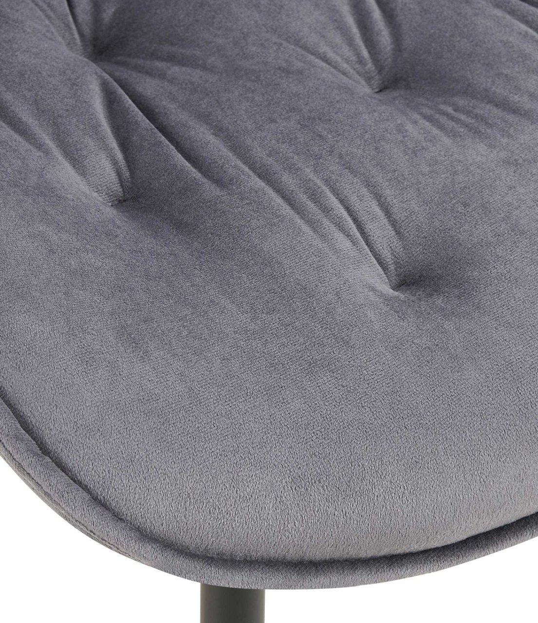 Set van 2 eetkamerstoelen Wallace fluweel donkergrijs dunkelgrau