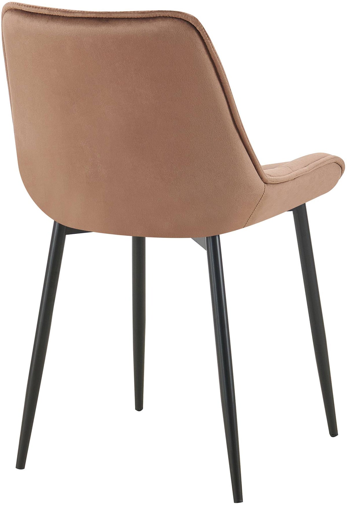 Set van 2 eetkamerstoelen Wallace fluweel bruin braun