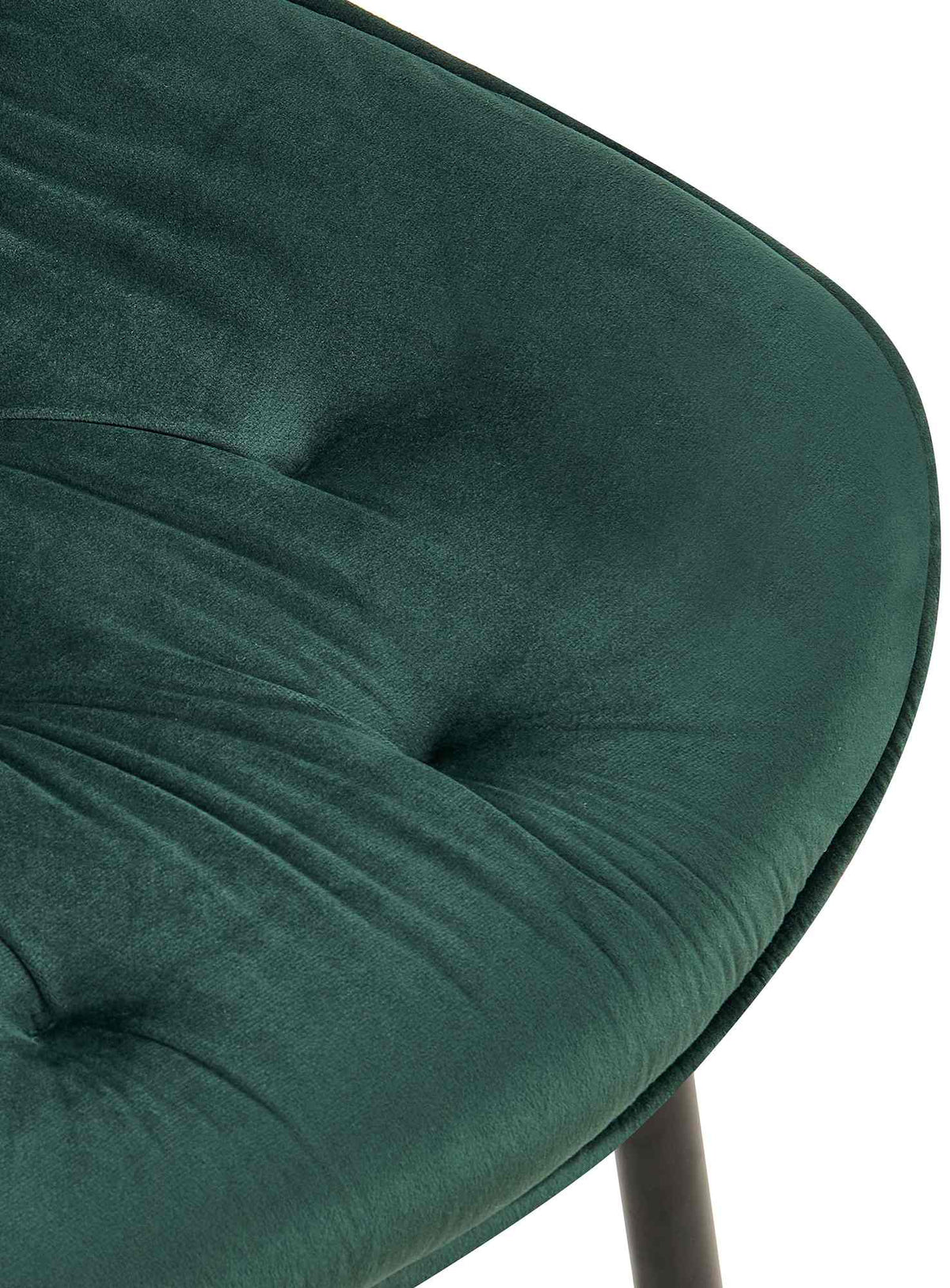 Set van 2 eetkamerstoelen Wallace fluweel groen grün