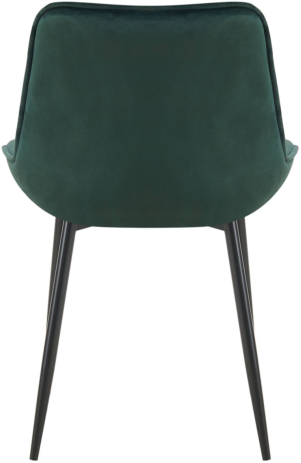 Set van 2 eetkamerstoelen Wallace fluweel groen grün