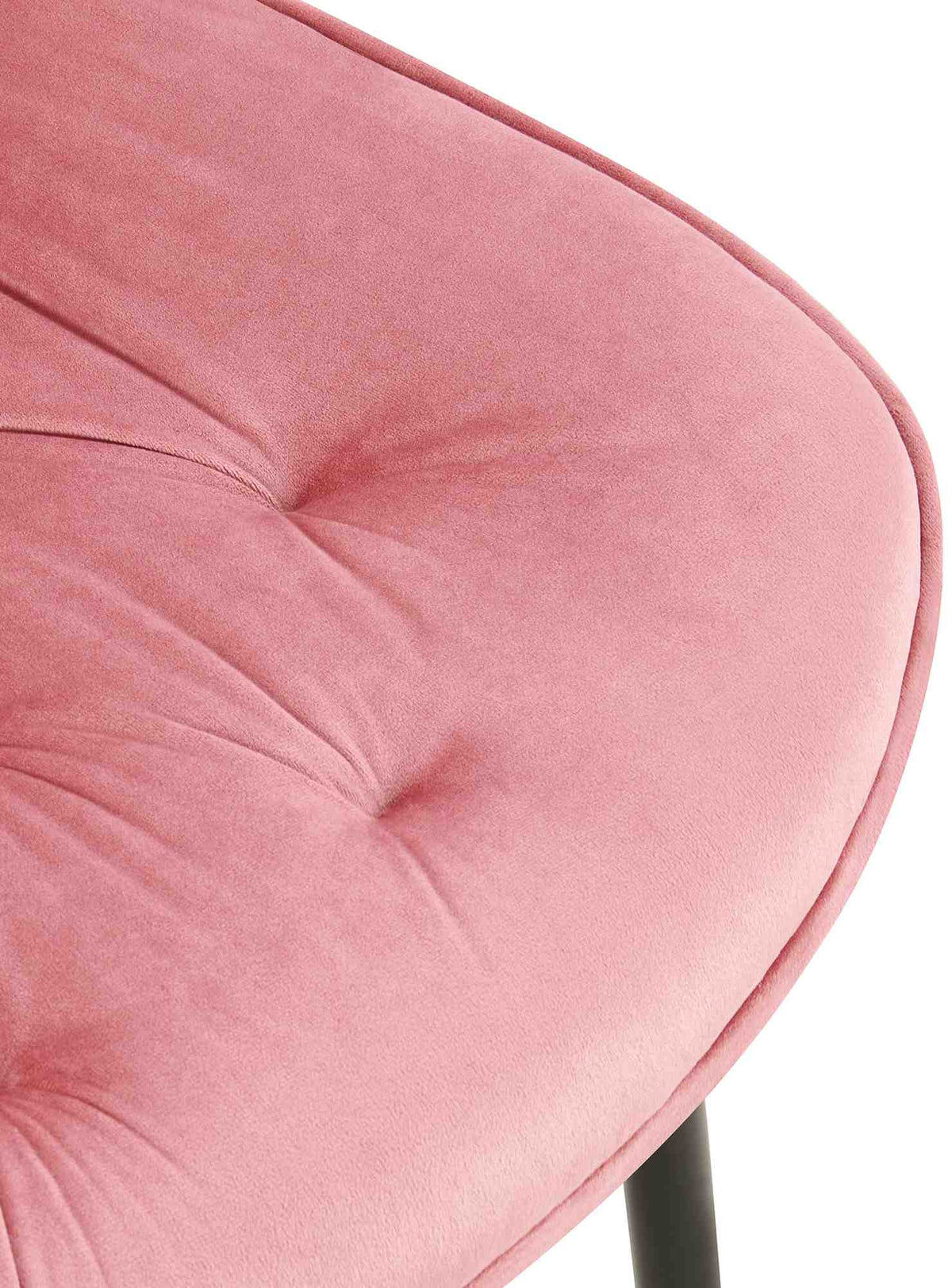 Set van 2 eetkamerstoelen Wallace fluweel rosa rosa