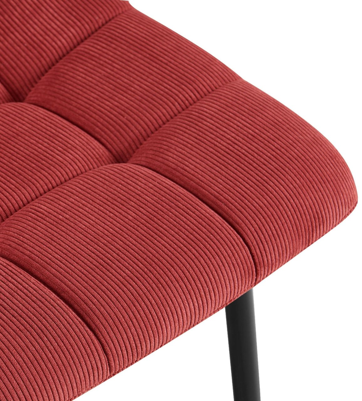 Eetkamerstoel Antibes Corduroy bordeauxrood bordeauxrot