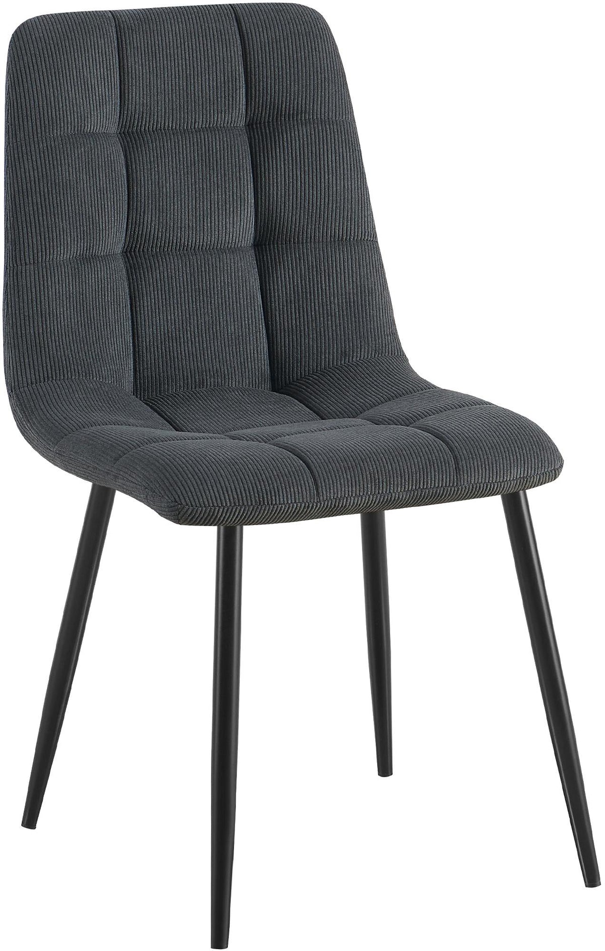 Eetkamerstoel Antibes Corduroy zwart schwarz