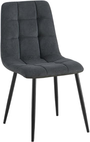 Eetkamerstoel Antibes Corduroy zwart schwarz