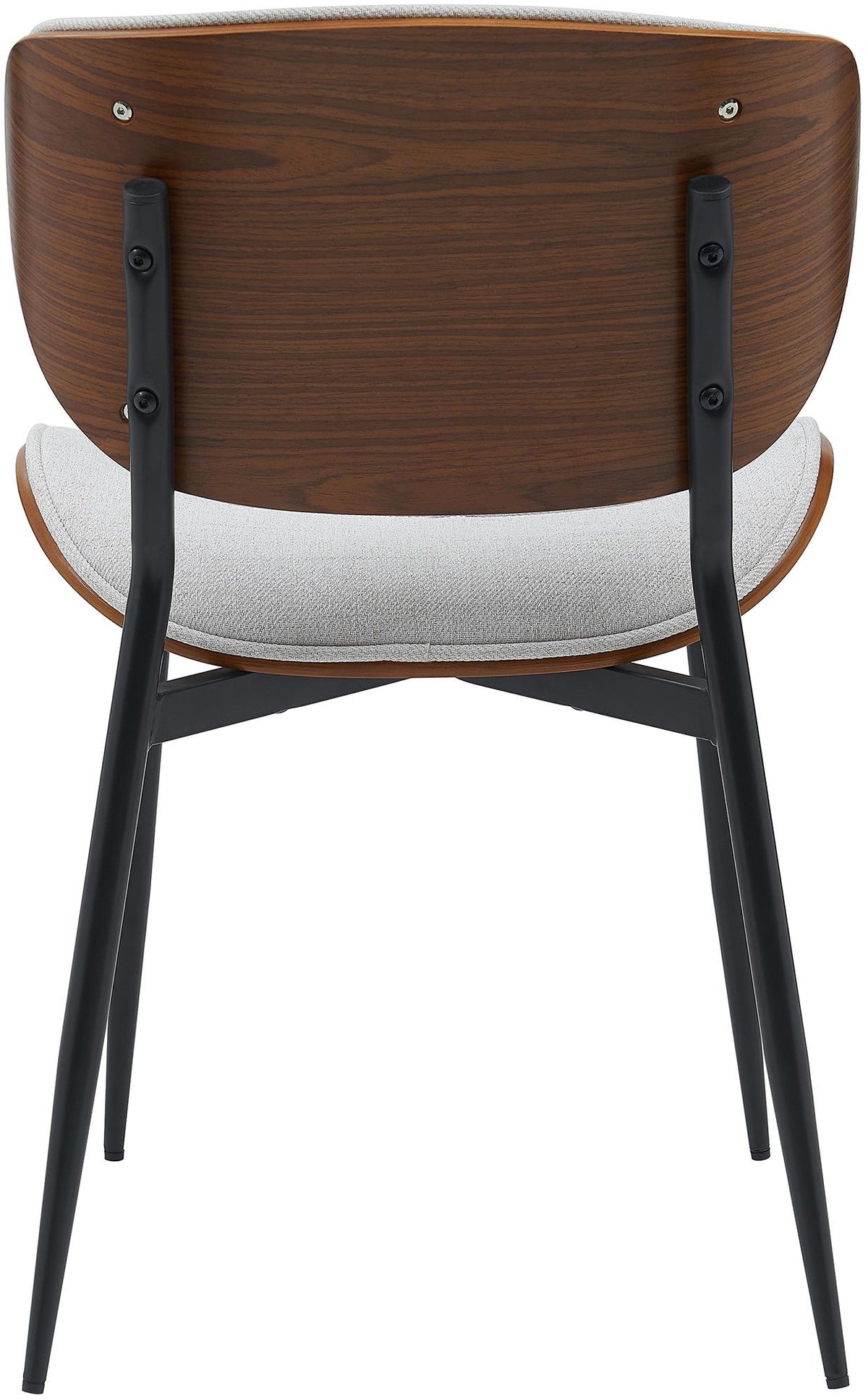 Set van 2 Eetkamerstoelen Enid walnoot/creme,Stof walnuss/creme