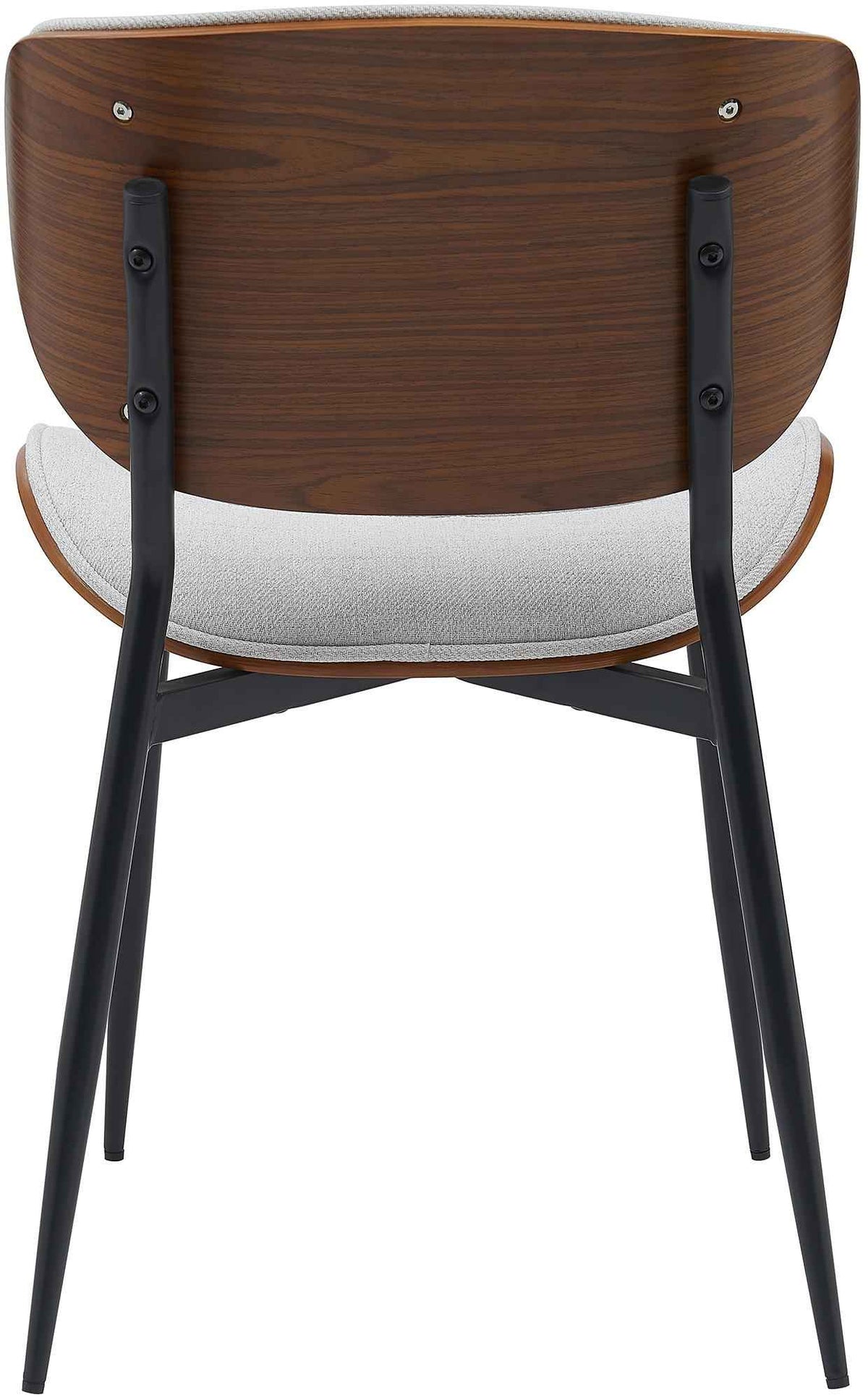 Set van 2 Eetkamerstoelen Enid walnoot/creme,Stof walnuss/creme