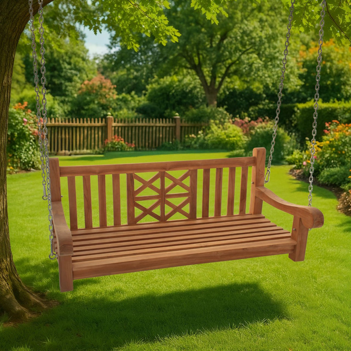 Schommelbank Farm teak,150 cm teak