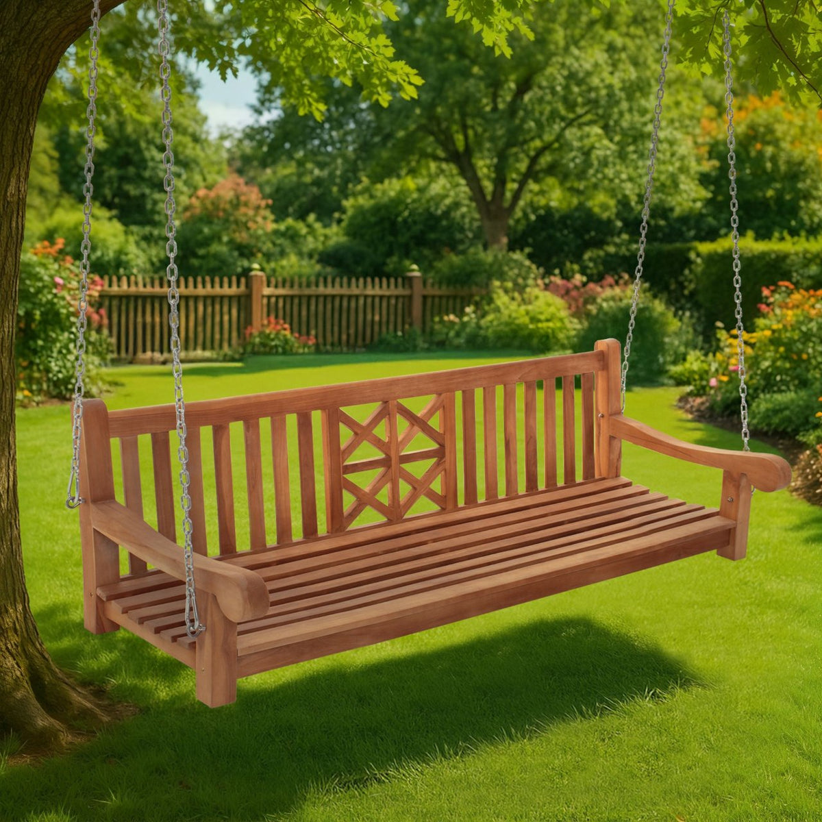 Schommelbank Farm teak,200 cm teak