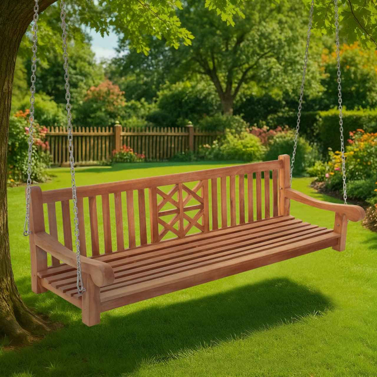 Schommelbank Farm teak,220 cm teak