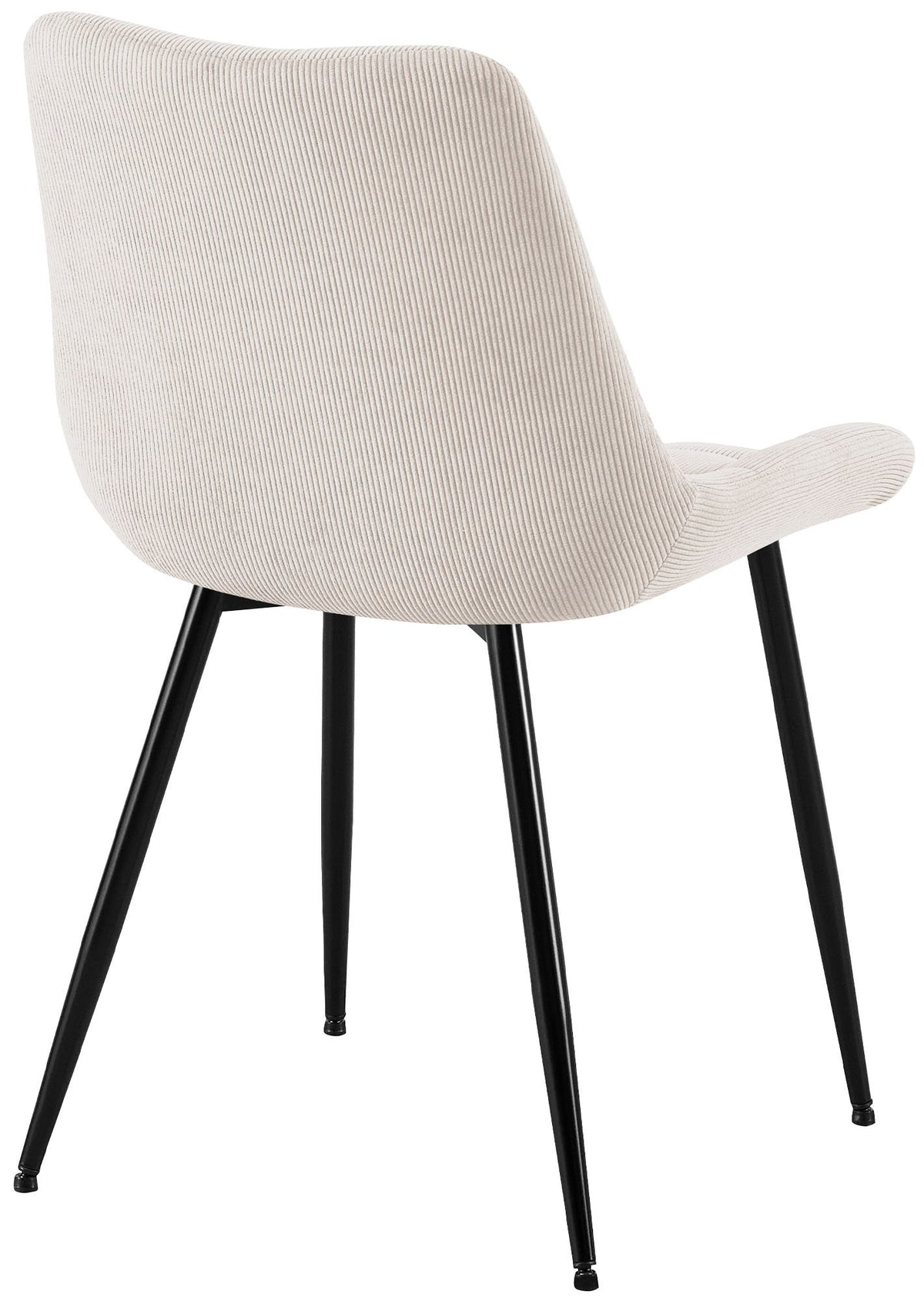 Eetkamerstoel Sardna ribstof creme creme
