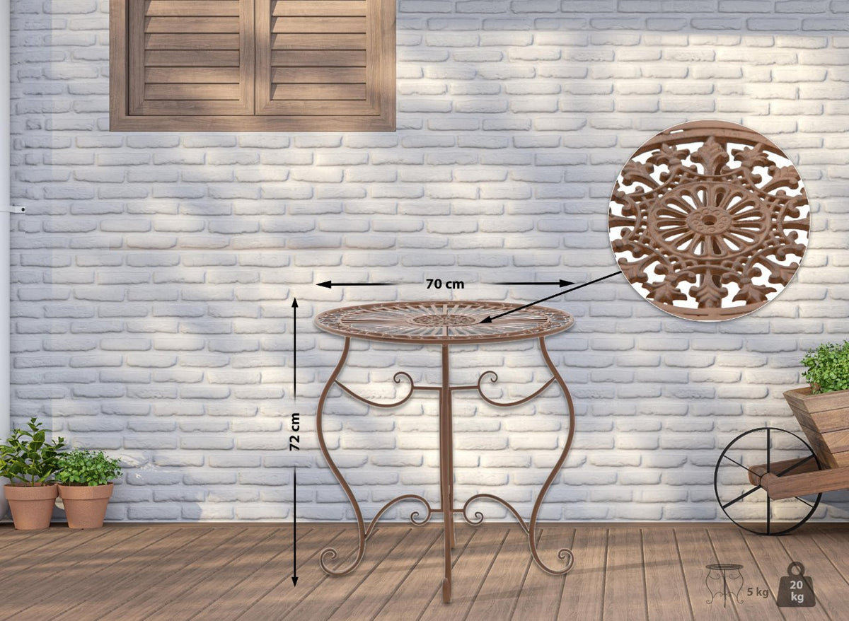 Tisch Indra antik braun