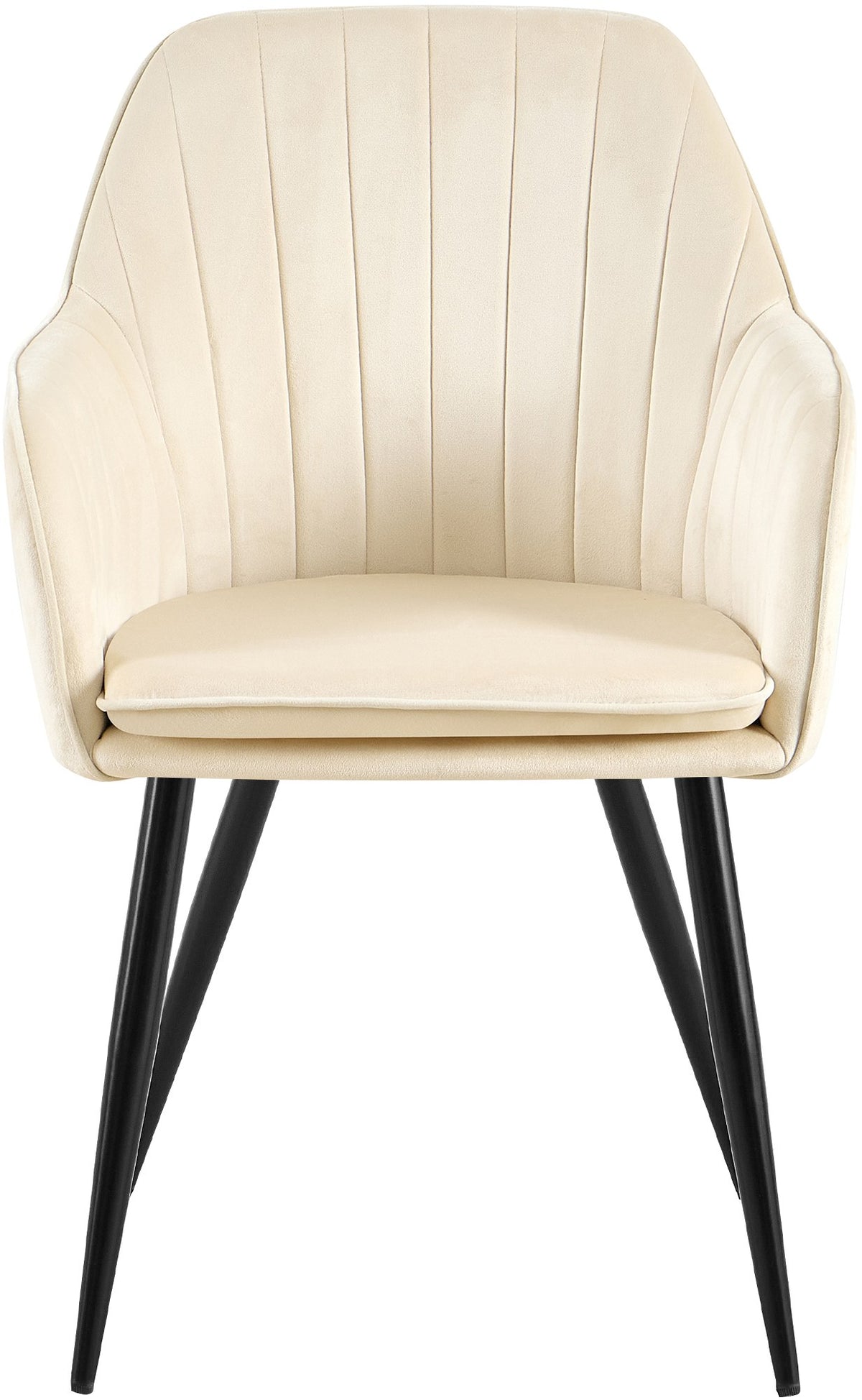 Eetkamerstoel Cheryl creme,zwart creme
