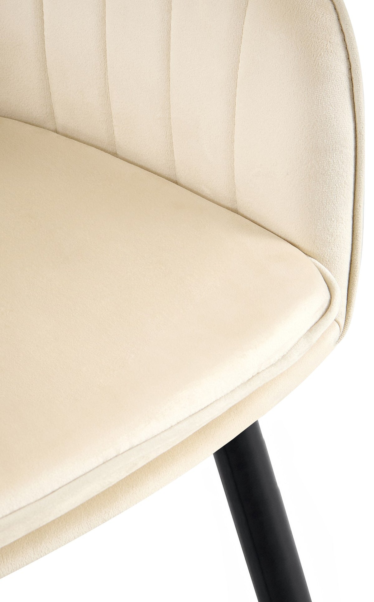 Eetkamerstoel Cheryl creme,zwart creme
