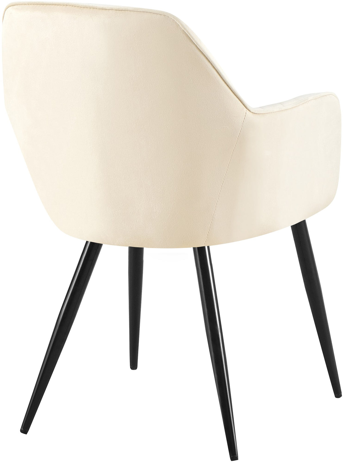 Eetkamerstoel Cheryl creme,zwart creme