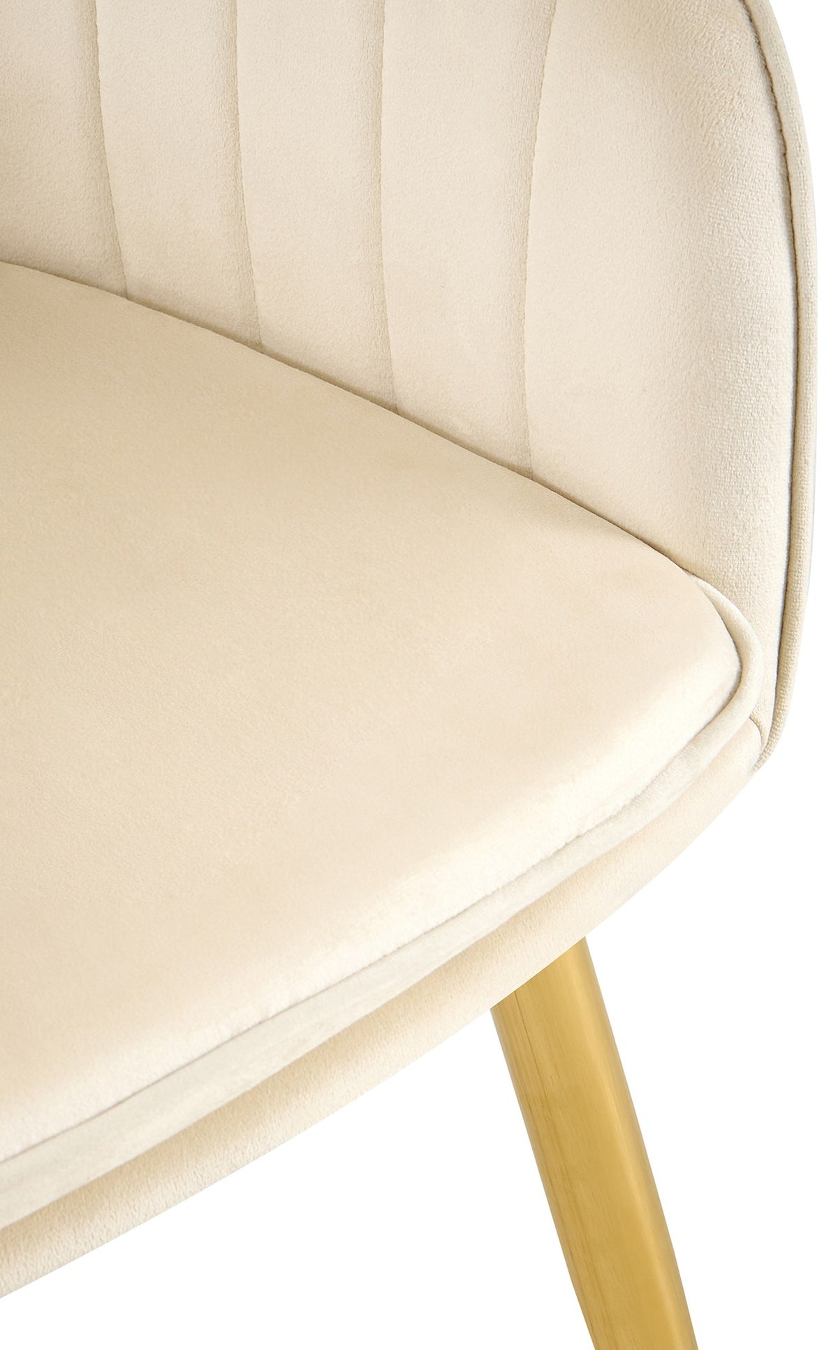 Eetkamerstoel Cheryl creme,goud creme