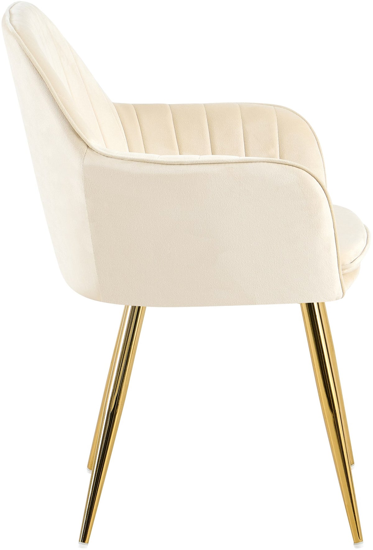 Eetkamerstoel Cheryl creme,goud creme