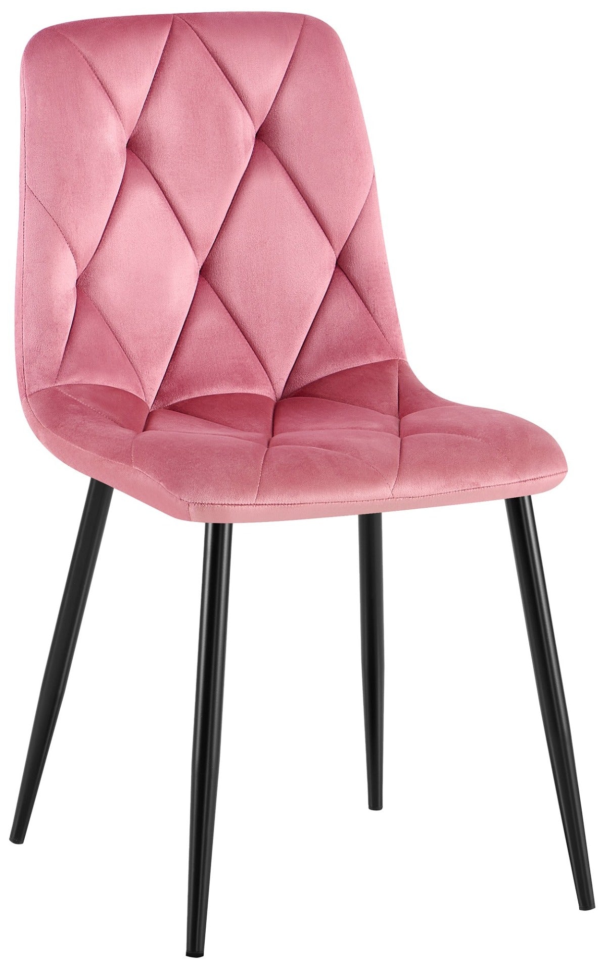 Eetkamerstoel Clairton fluweel Fluweel,rosa rosa