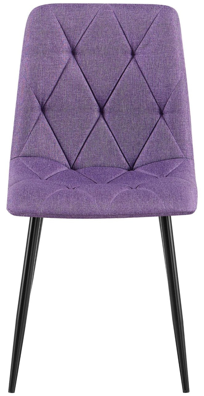 Eetkamerstoel Clairton fluweel Stof,purper lila