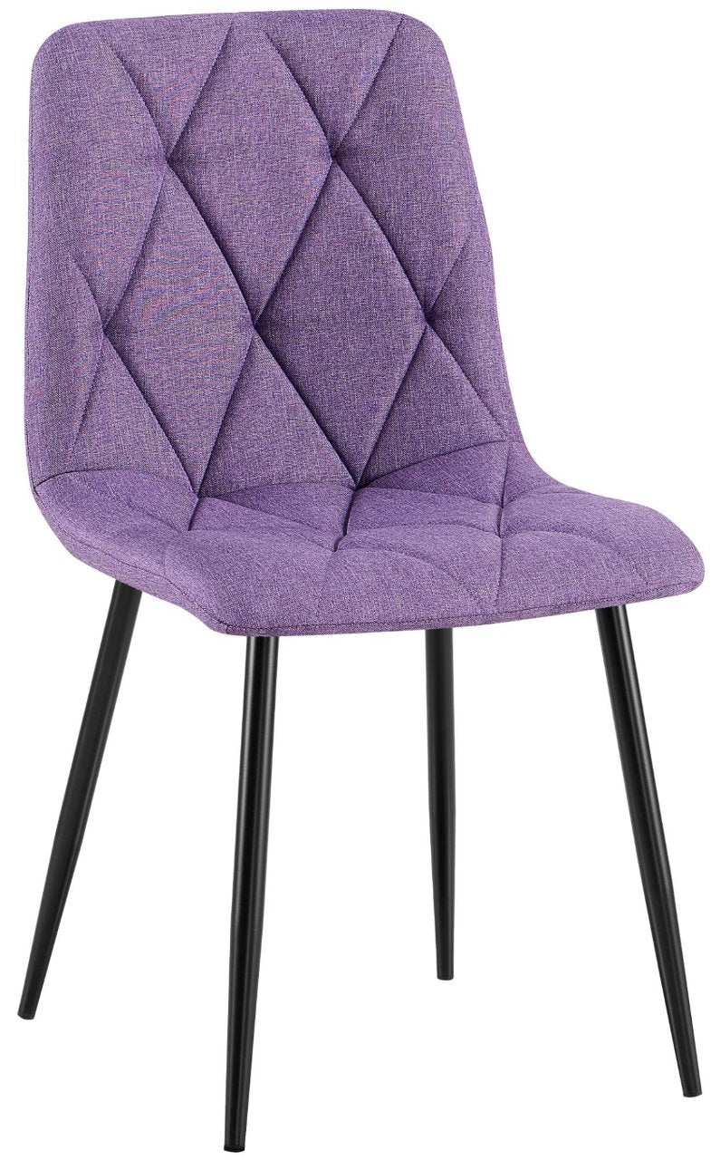 Eetkamerstoel Clairton fluweel Stof,purper lila