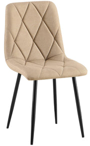 Eetkamerstoel Clairton fluweel Stof,taupe taupe