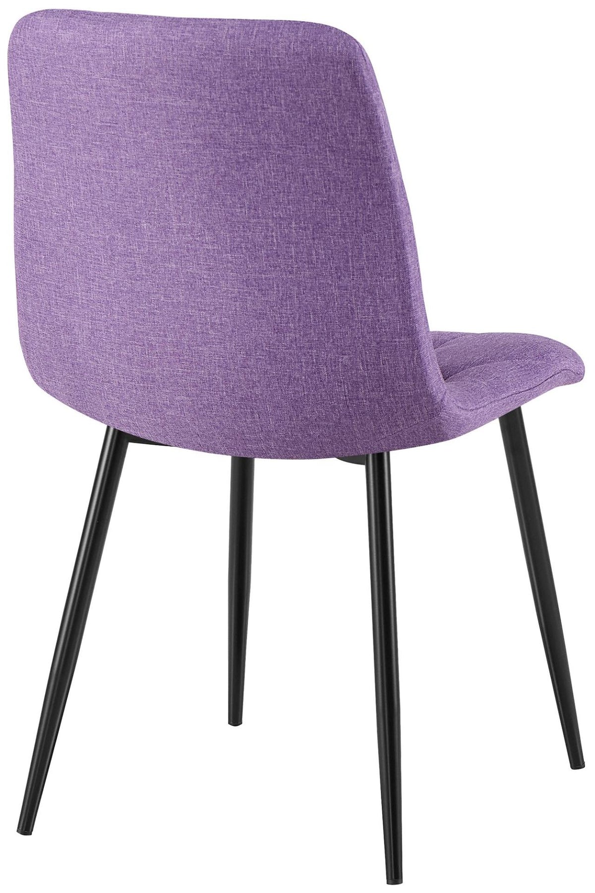Set van 2 Eetkamerstoelen Clairton purper,Stof lila