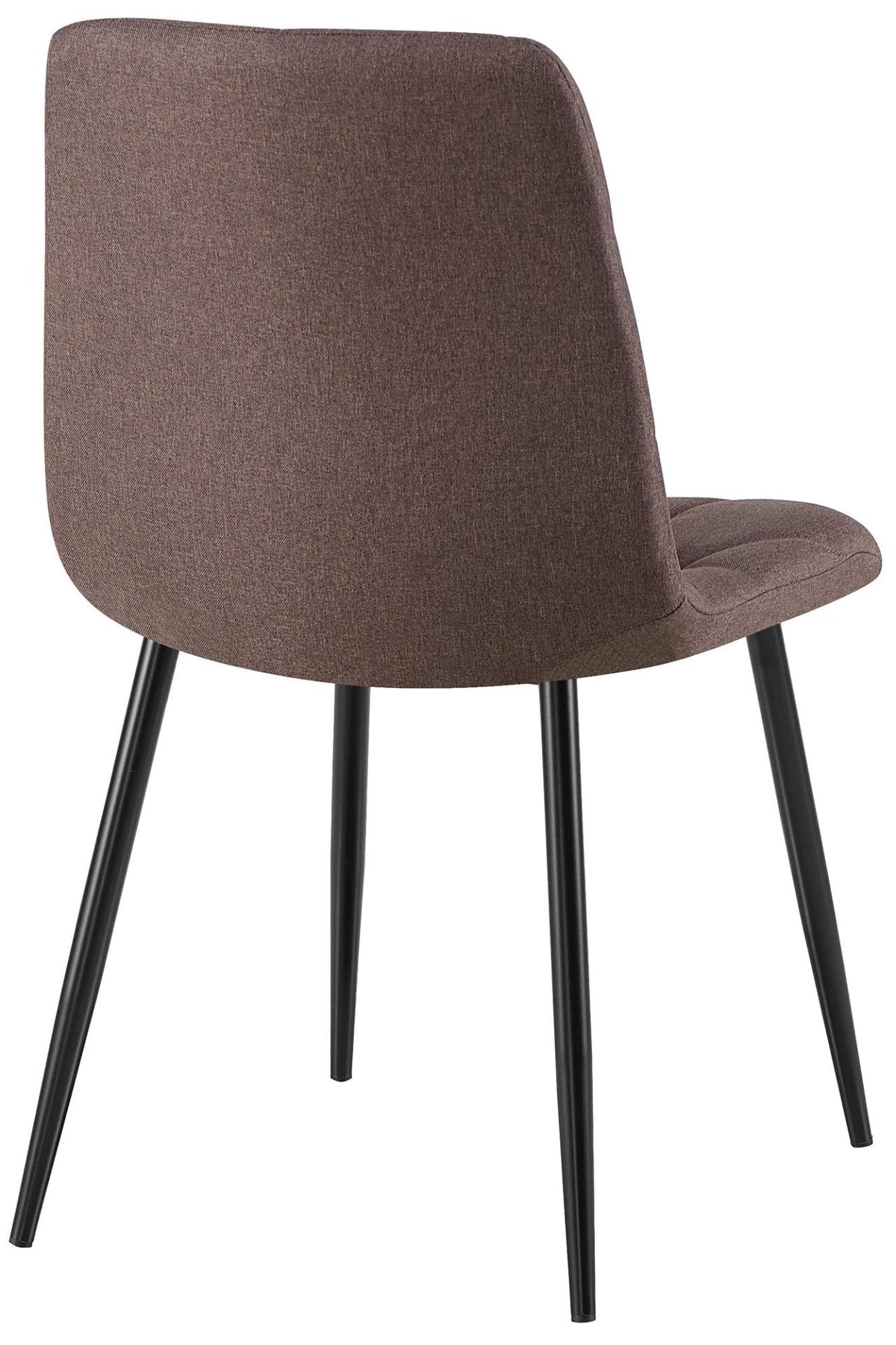 Set van 2 Eetkamerstoelen Clairton bruin,Stof braun