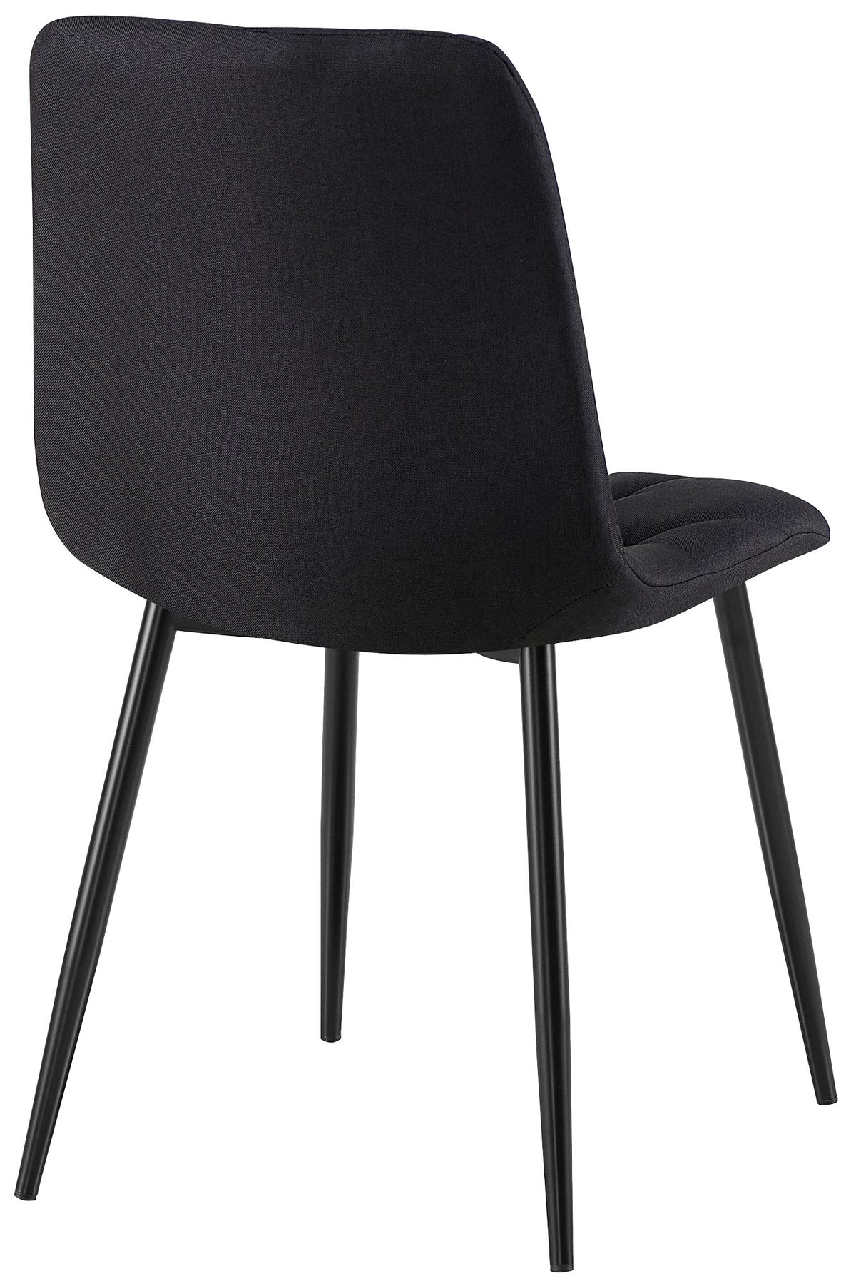 Set van 2 Eetkamerstoelen Clairton zwart,Stof schwarz