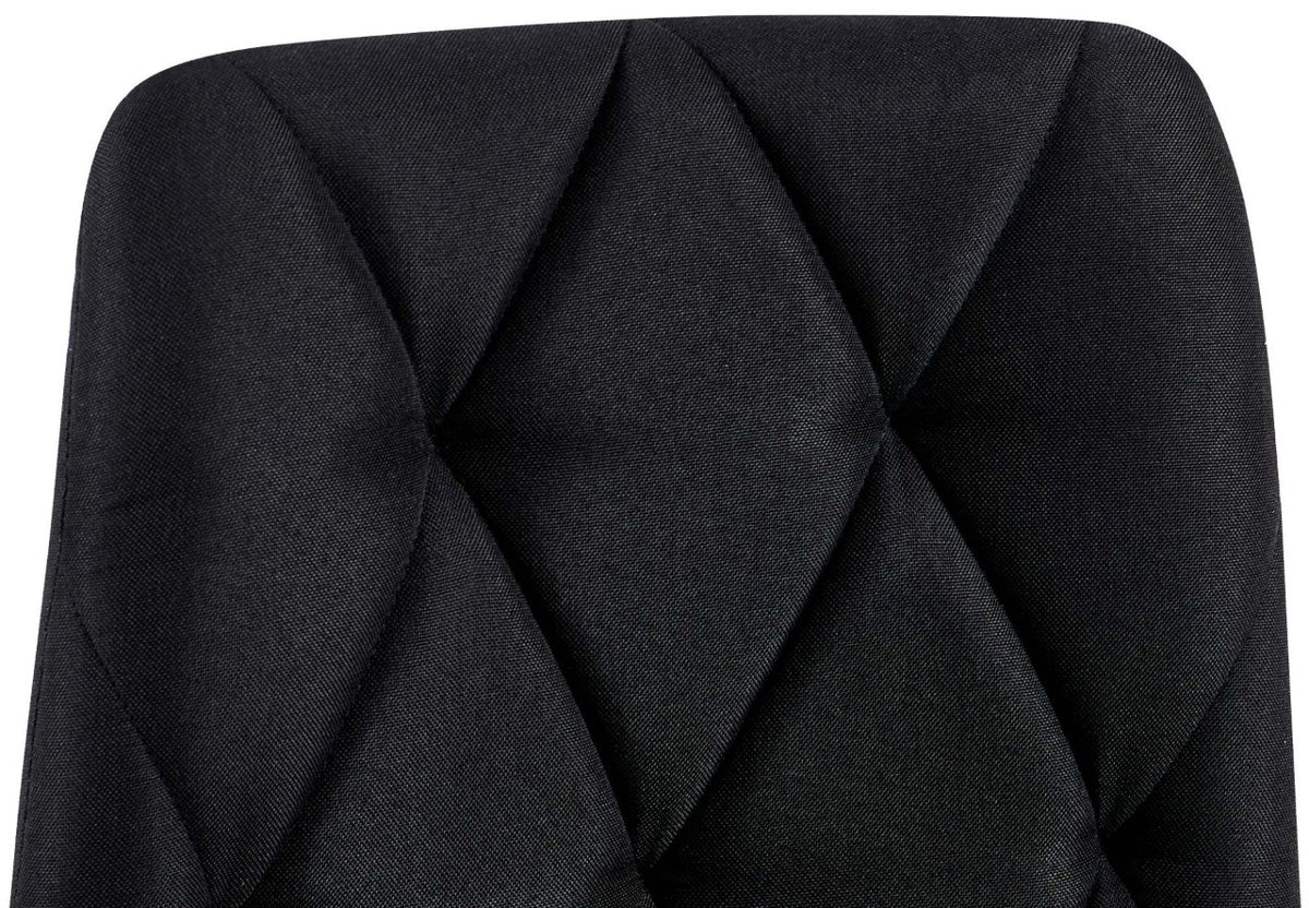 Set van 2 Eetkamerstoelen Clairton zwart,Stof schwarz