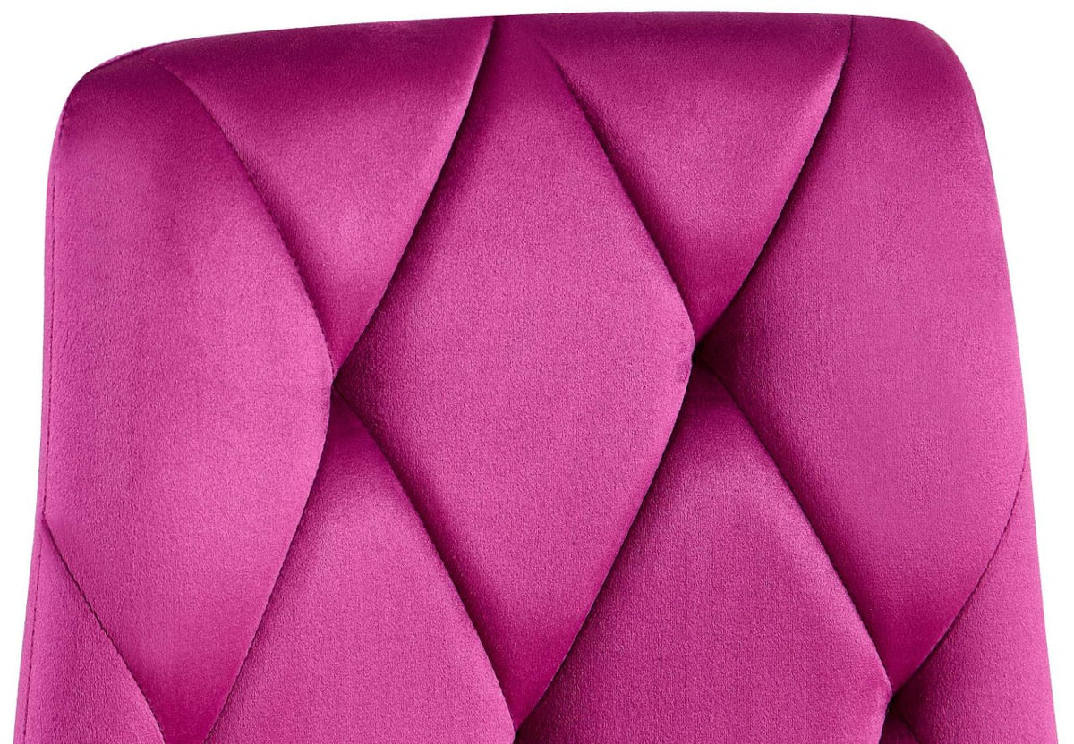 Set van 2 Eetkamerstoelen Clairton purper,Fluweel lila