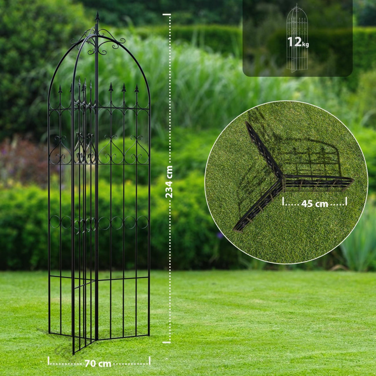 Trellis Flowton zwart schwarz