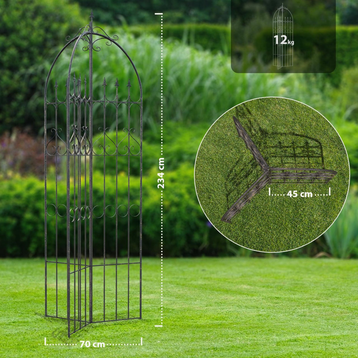 Trellis Flowton bronzen bronze