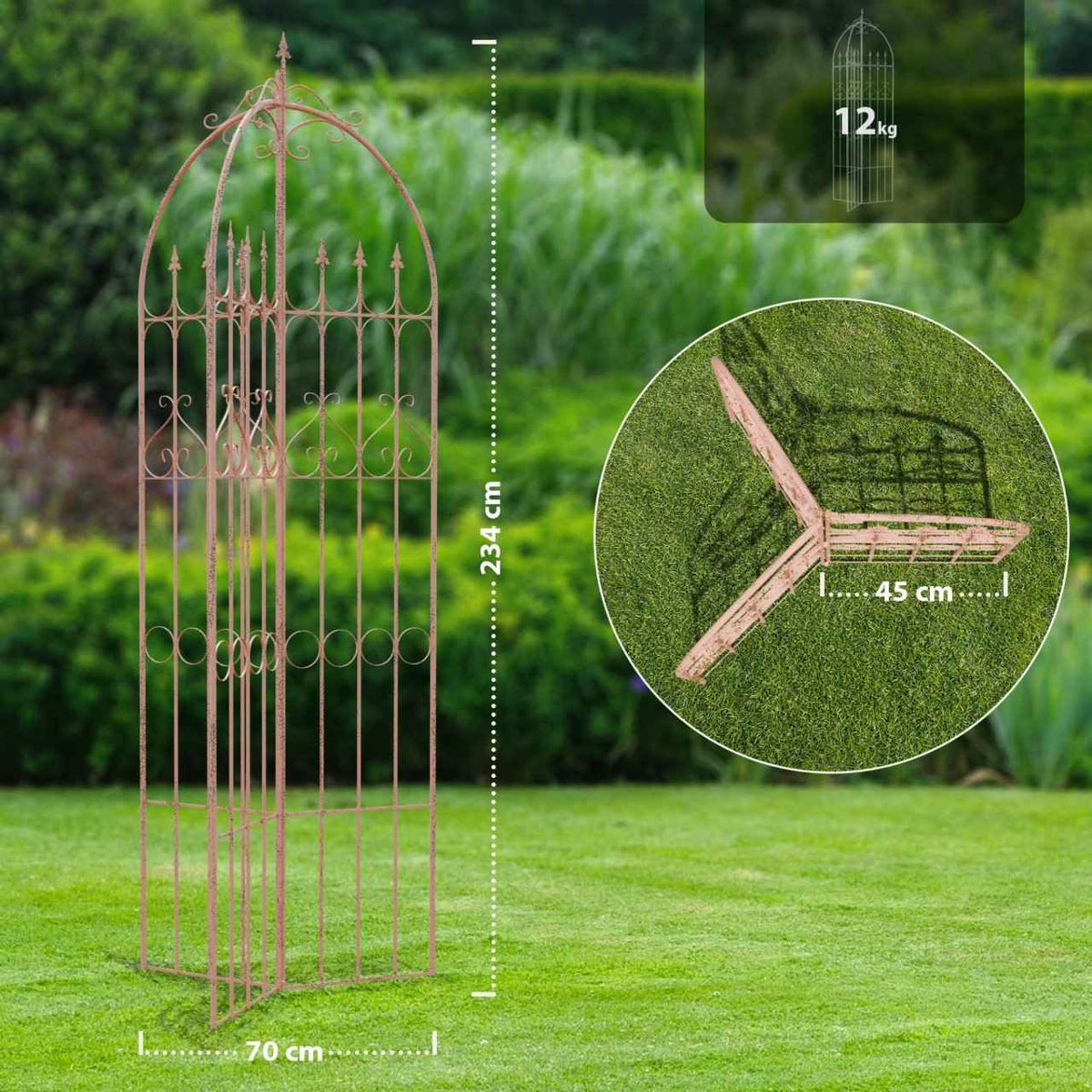 Trellis Flowton bruin braun