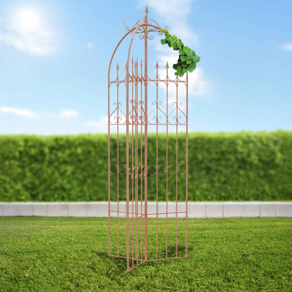 Trellis Flowton bruin braun