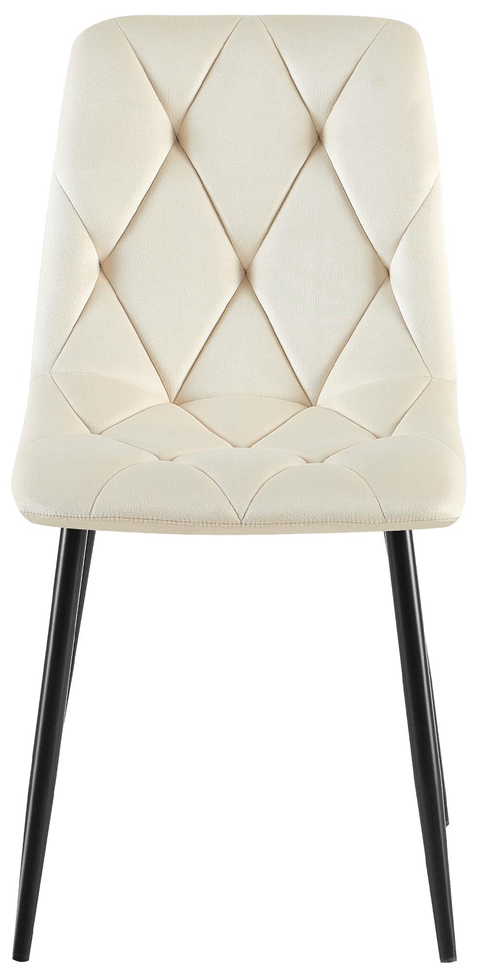 Eetkamerstoel Clairton fluweel Fluweel,creme creme